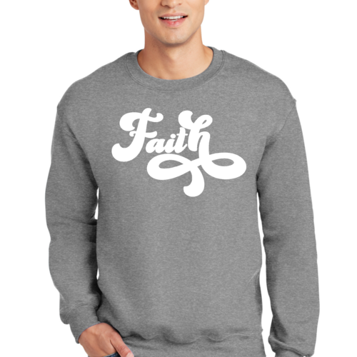 Adult Unisex Long Sleeve Sweatshirt, Now Is Faith Christian