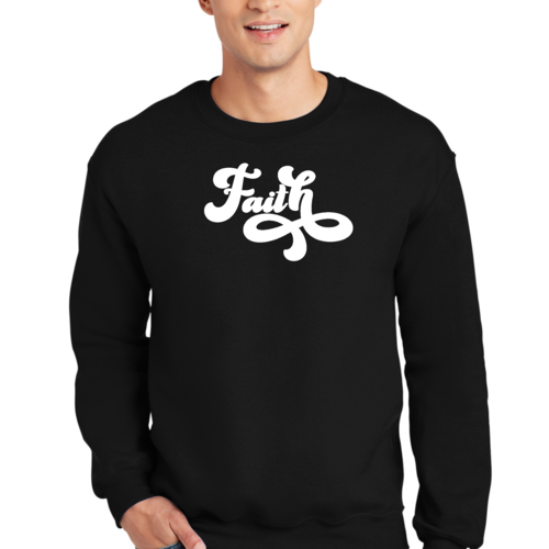 Adult Unisex Long Sleeve Sweatshirt, Now Is Faith Christian