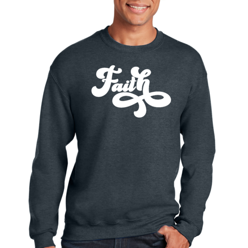 Adult Unisex Long Sleeve Sweatshirt, Now Is Faith Christian