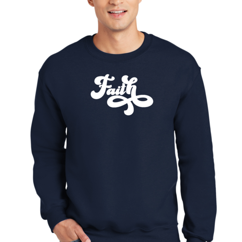 Adult Unisex Long Sleeve Sweatshirt, Now Is Faith Christian