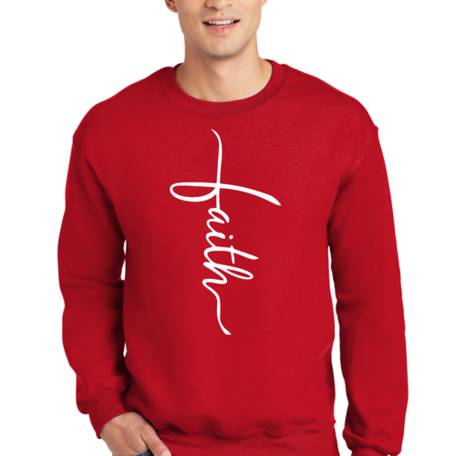 Adult Unisex Long Sleeve Sweatshirt, Faith Christian Inspiration