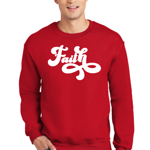 Adult Unisex Long Sleeve Sweatshirt, Now Is Faith Christian