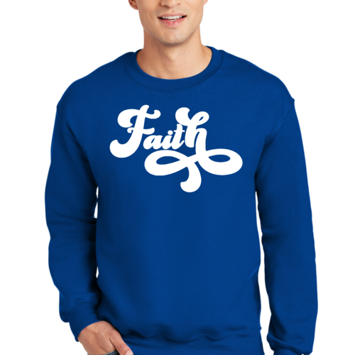Adult Unisex Long Sleeve Sweatshirt, Now Is Faith Christian