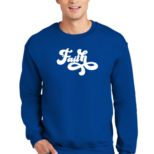 Adult Unisex Long Sleeve Sweatshirt, Now Is Faith Christian