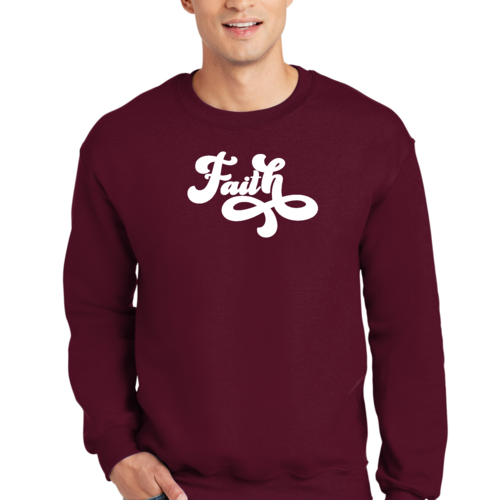 Adult Unisex Long Sleeve Sweatshirt, Now Is Faith Christian