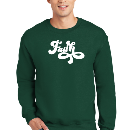 Adult Unisex Long Sleeve Sweatshirt, Now Is Faith Christian