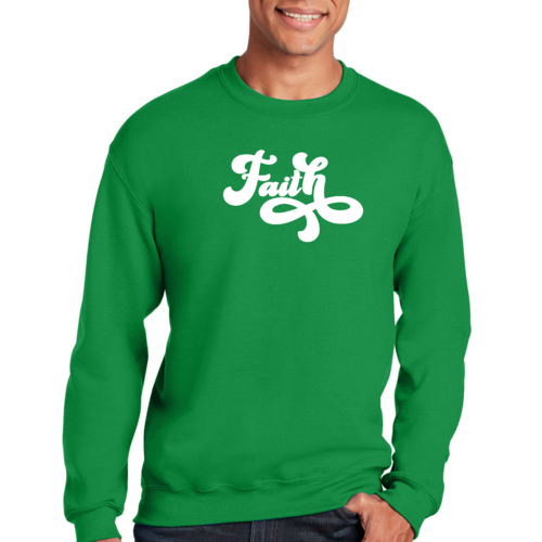 Adult Unisex Long Sleeve Sweatshirt, Now Is Faith Christian