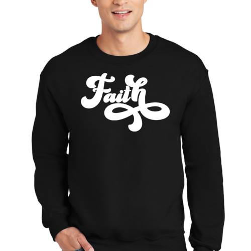 Adult Unisex Long Sleeve Sweatshirt, Now Is Faith Christian
