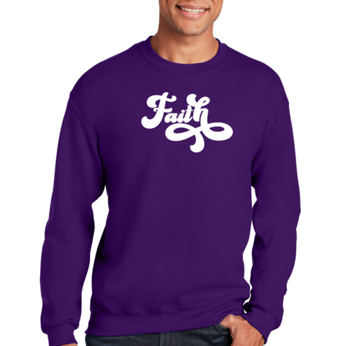 Adult Unisex Long Sleeve Sweatshirt, Now Is Faith Christian