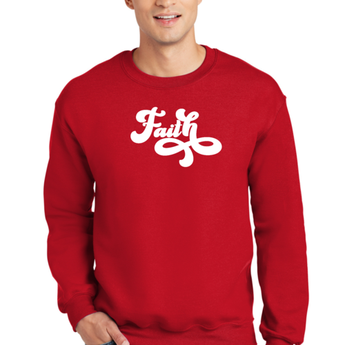 Adult Unisex Long Sleeve Sweatshirt, Now Is Faith Christian