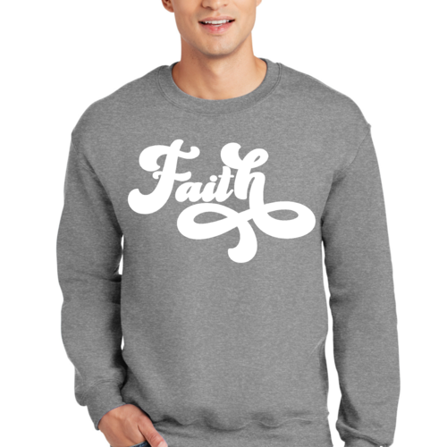 Adult Unisex Long Sleeve Sweatshirt, Now Is Faith Christian