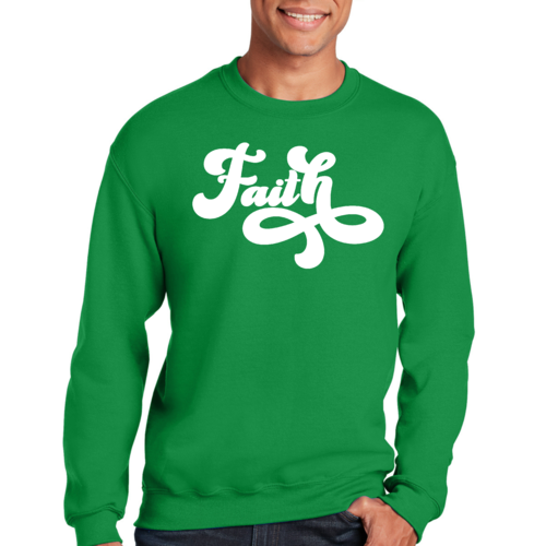 Adult Unisex Long Sleeve Sweatshirt, Now Is Faith Christian