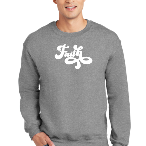 Adult Unisex Long Sleeve Sweatshirt, Now Is Faith Christian