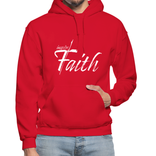 Mens Hoodie - Pullover Hooded Sweatshirt - Graphic/inspire Faith