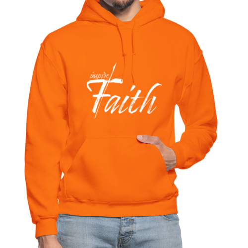 Mens Hoodie - Pullover Hooded Sweatshirt - Graphic/inspire Faith