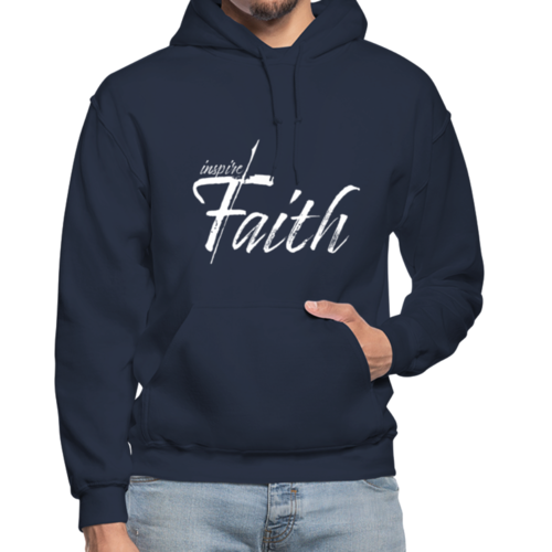Mens Hoodie - Pullover Hooded Sweatshirt - Graphic/inspire Faith