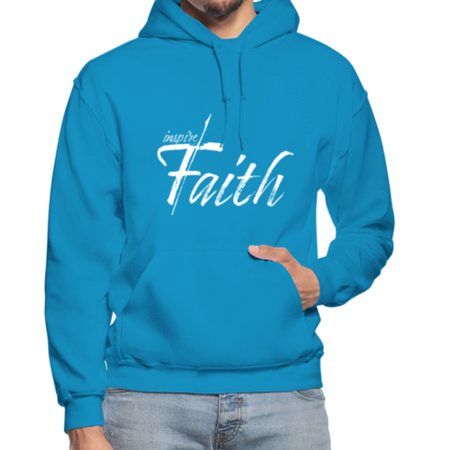 Mens Hoodie - Pullover Hooded Sweatshirt - Graphic/inspire Faith