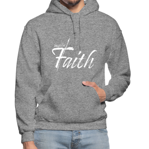 Mens Hoodie - Pullover Hooded Sweatshirt - Graphic/inspire Faith