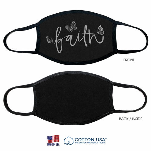 Faith Butterfly Face Mask
