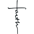 Faith Cross - Metal Wall Art