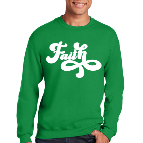 Adult Unisex Long Sleeve Sweatshirt, Now Is Faith Christian