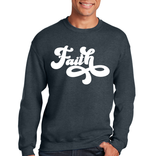 Adult Unisex Long Sleeve Sweatshirt, Now Is Faith Christian