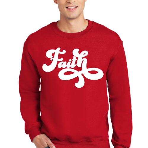 Adult Unisex Long Sleeve Sweatshirt, Now Is Faith Christian